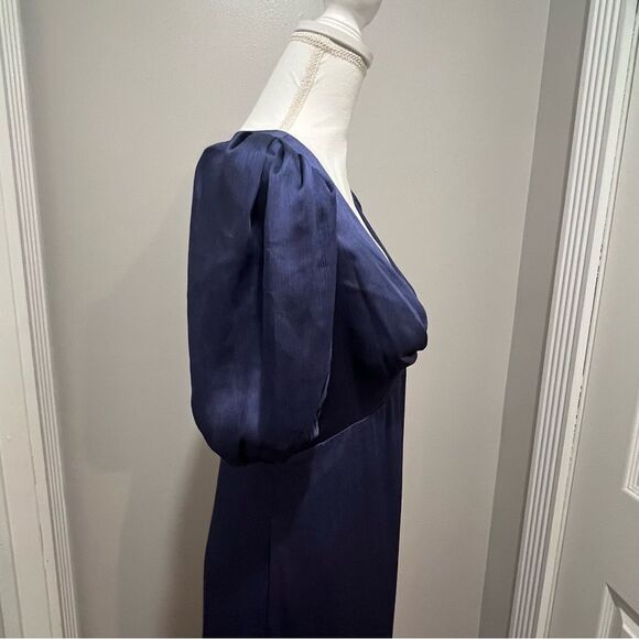 NWT Sachin + Babi Alli gown with puff sleeves in Cobalt blue women's size 2 - Picture 13 of 13